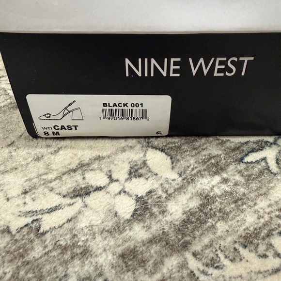 Nine West Black Heels with Gold Accents - Picture 3 of 5